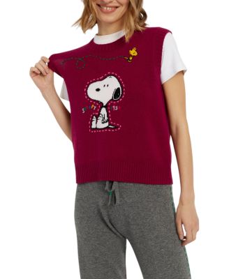  Women's Wool-Cashmere Snoopy Tank
