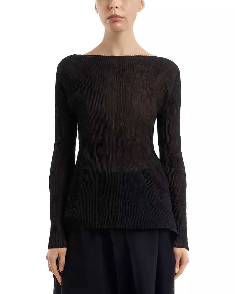 Issey Miyake Chiffon Twist Top
