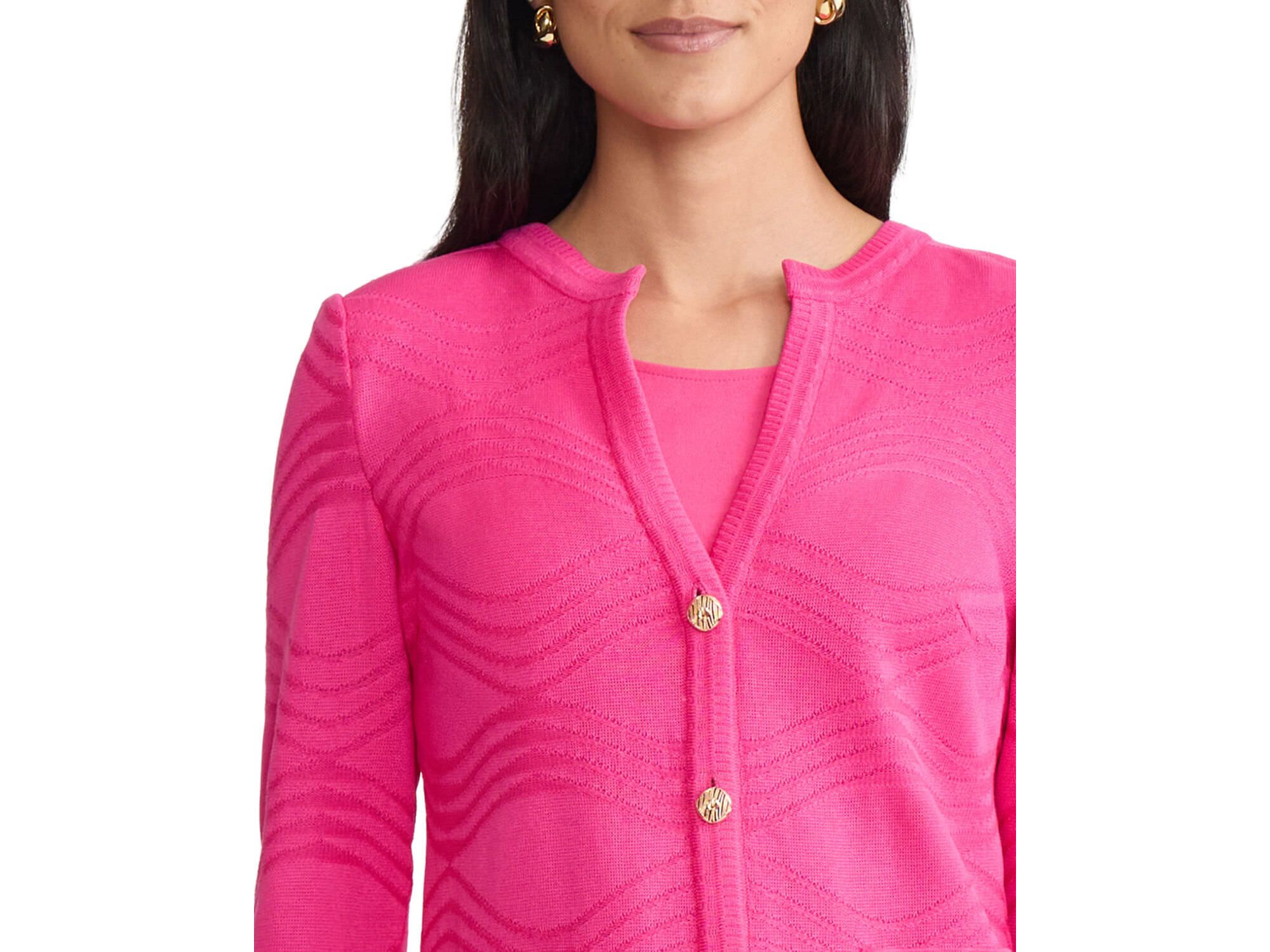 Plus Tonal Textured Wave Knit Jacket — Image 8
