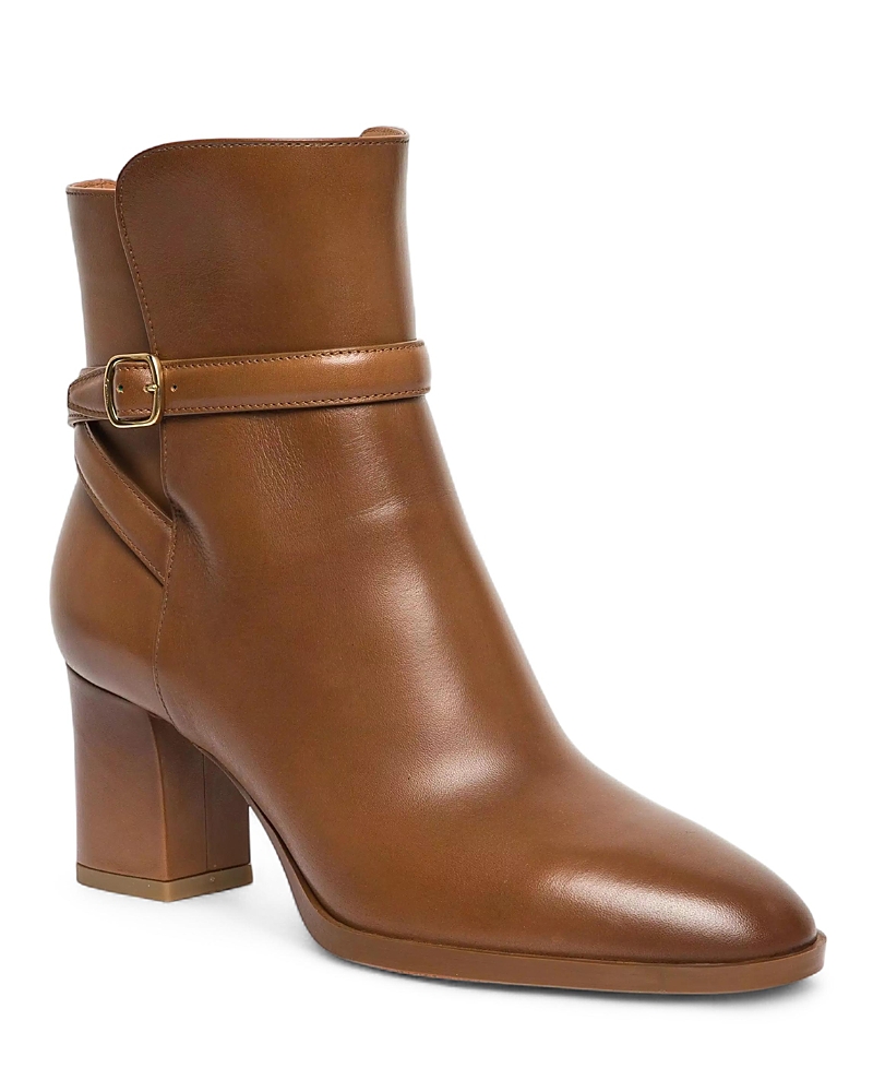 Santoni Women's Leather Mid-Heel Ankle Boot