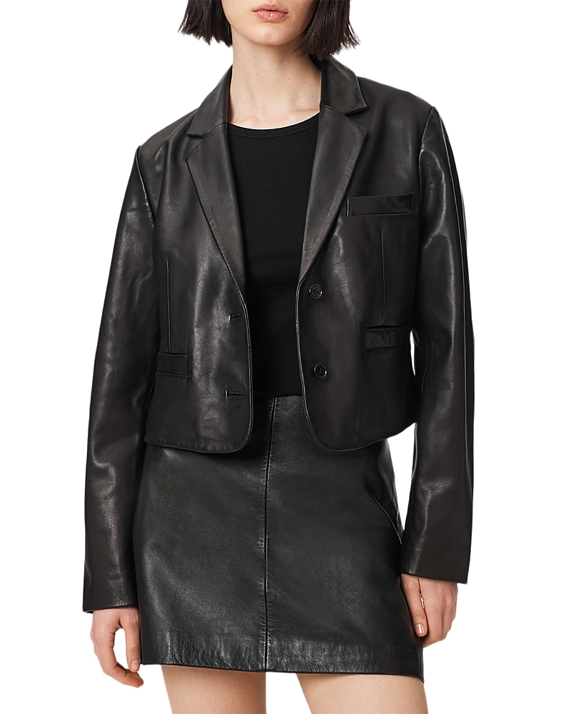 Allsaints Apton Leather Blazer