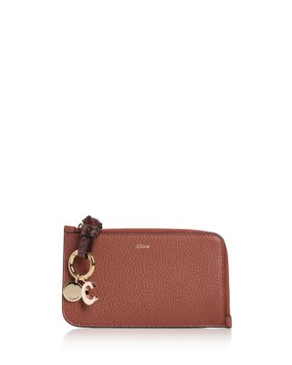 Alphabet Small Leather Zip Wallet