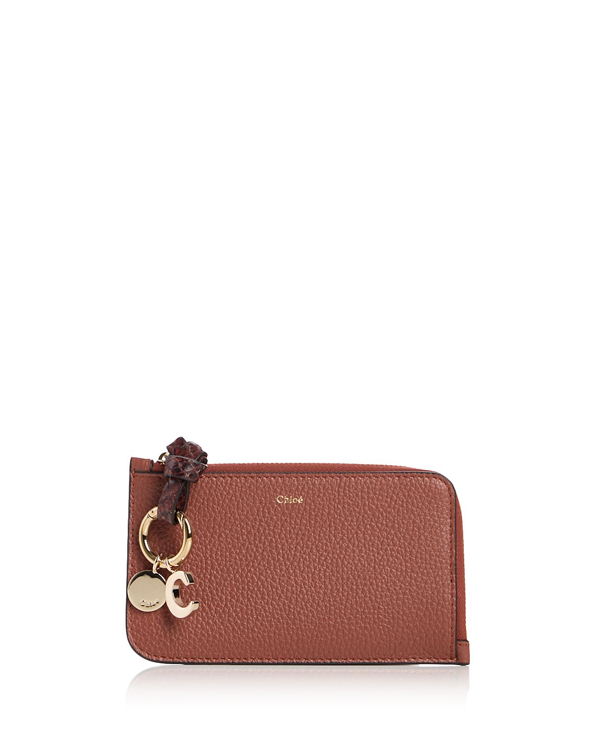 Chloe Alphabet Small Leather Zip Wallet