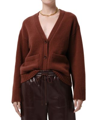 Wool Cashmere Essential Slouchy Cardigan Sweater