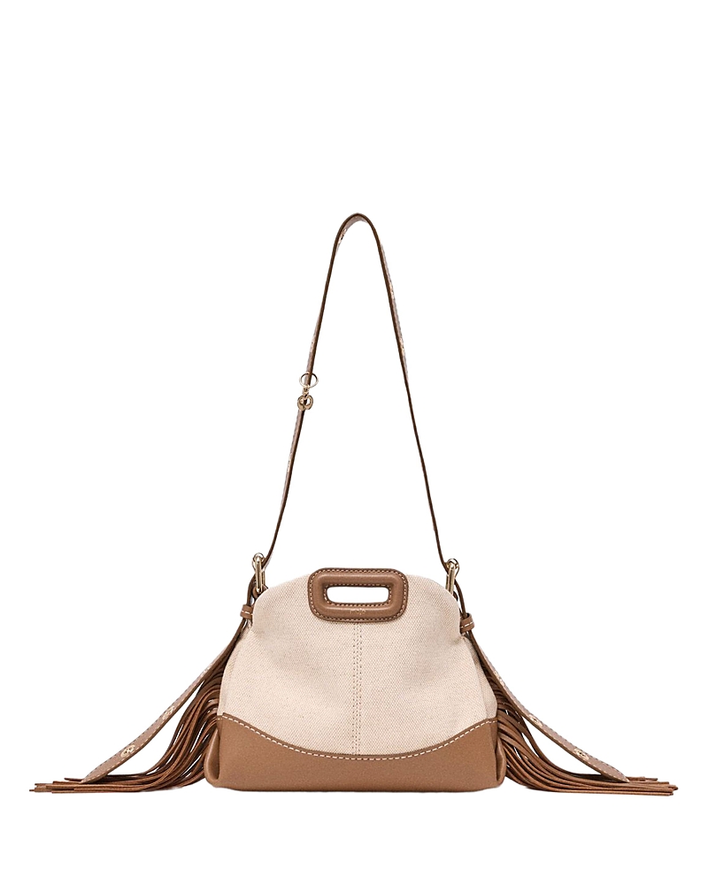 Maje Miss M Mini Canvas & Leather Crossbody Bag
