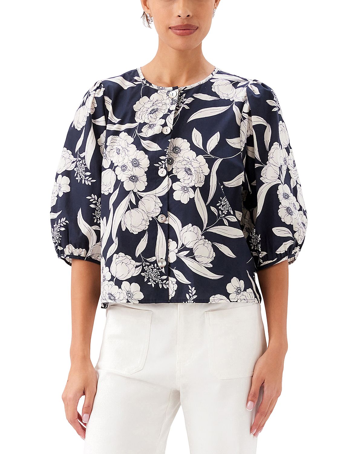 Karen Kane Puff Sleeve Blouse