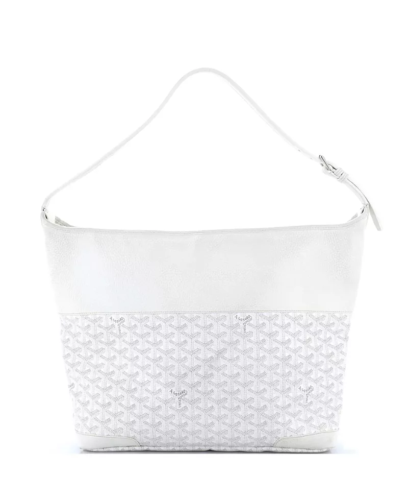 Pre-Owned Goyard Grenadine Hobo Coated Canvas with Leather