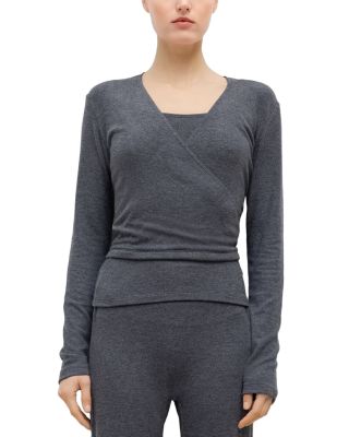 Lauren Crop Wrap Top