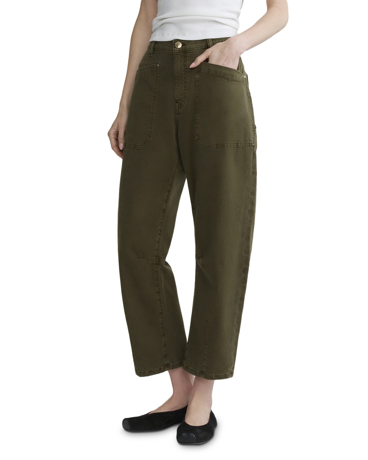 Bilie Easy Barrel High Rise Twill Pants