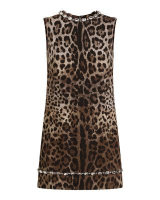 Printed Cady Embellished Dress - thumbnail 5