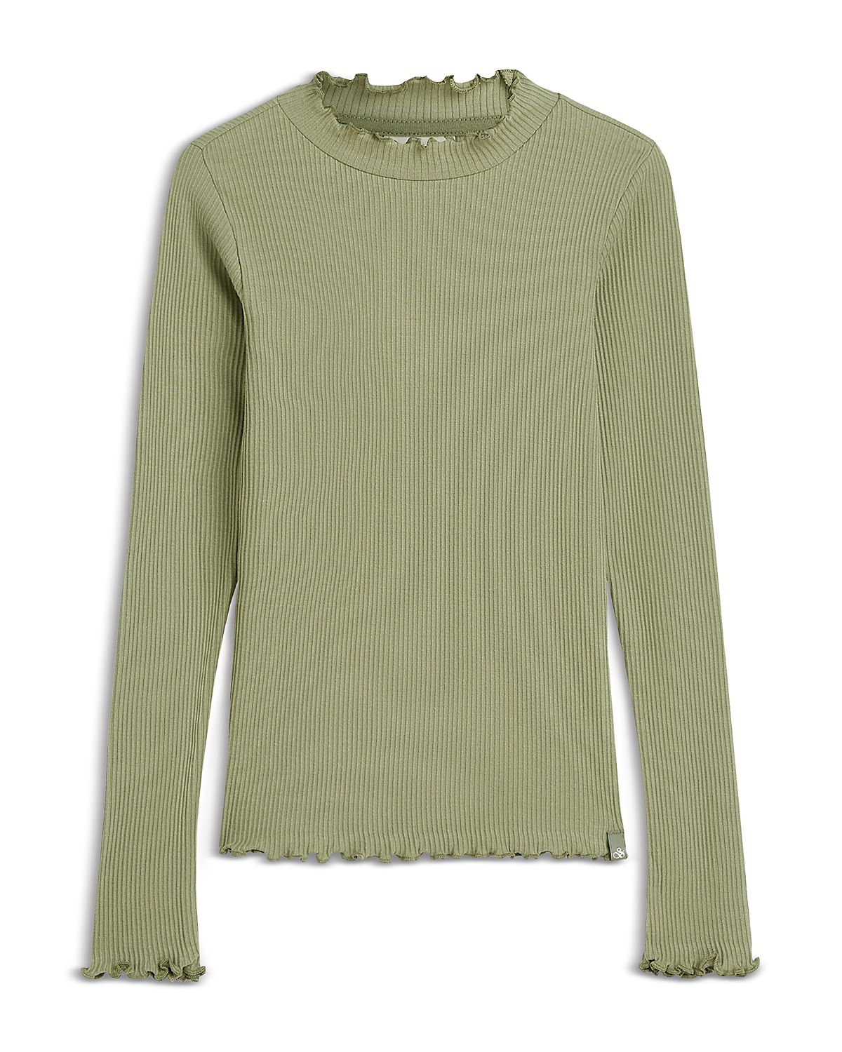 Scotch & Soda Girls' Ribbed Slim Fit Long Sleeve Tee - Little Kid, Big Kid