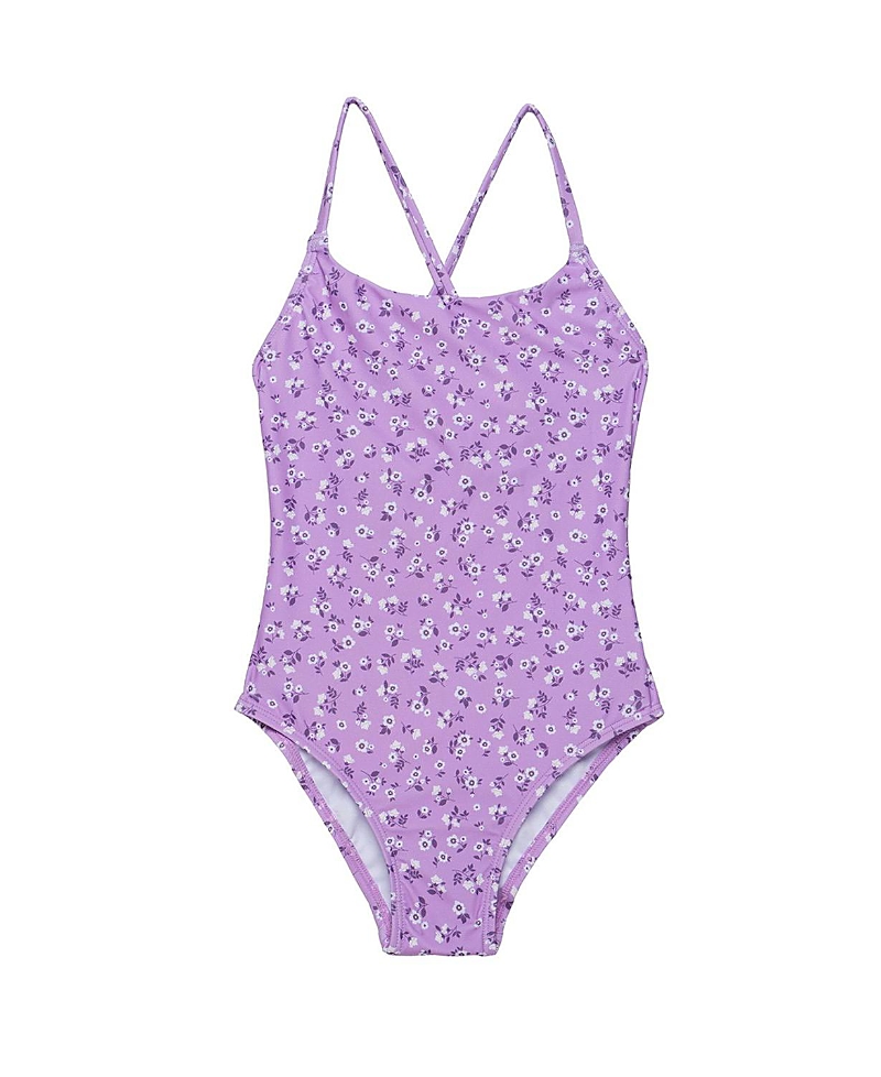 Gottex Kids Girls' Ditsy Floral Criss Cross Back Adjustable One Piece - Little Kid, Big Kid