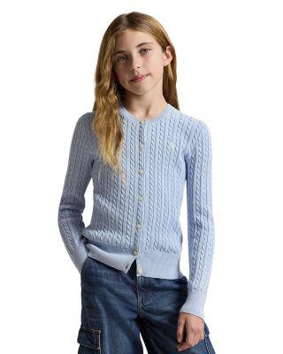 Girls' Cable-Knit Cardigan - Big Kid