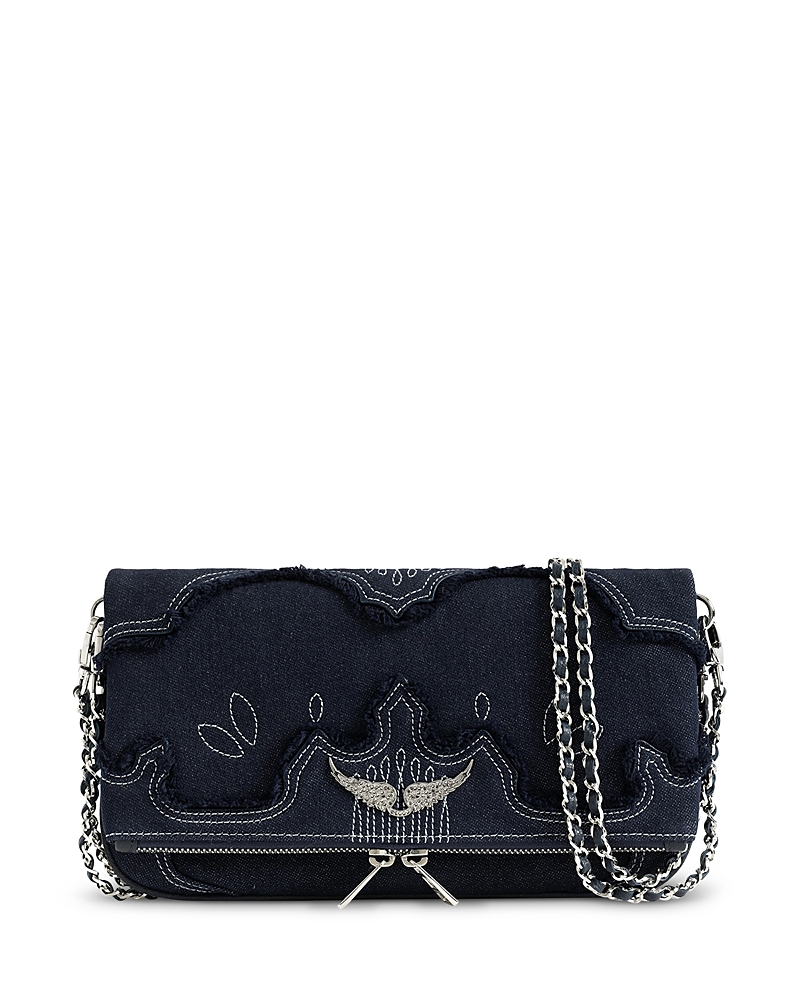 Zadig & Voltaire Rock Denim Clutch