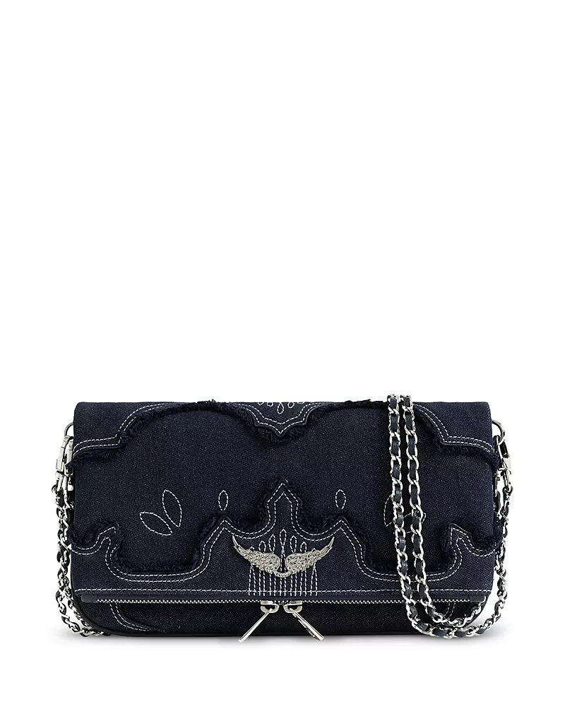 Zadig & Voltaire Rock Denim Clutch