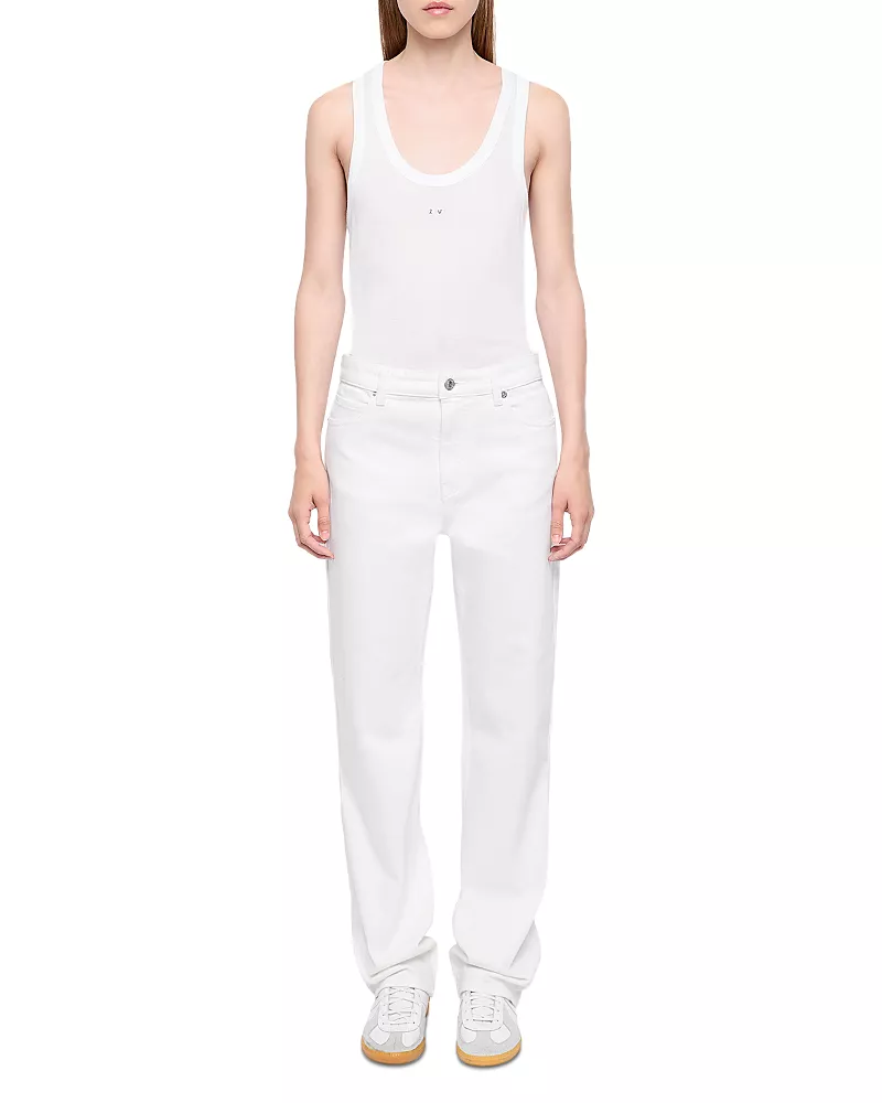 Zadig & Voltaire Ete High Rise Straight Denim Jeans in Judo