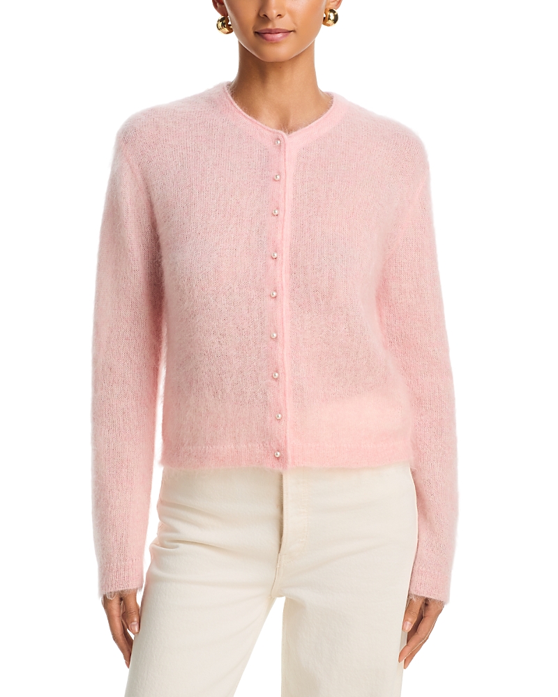 Mother The Cropped Cardigan Crewneck Sweater