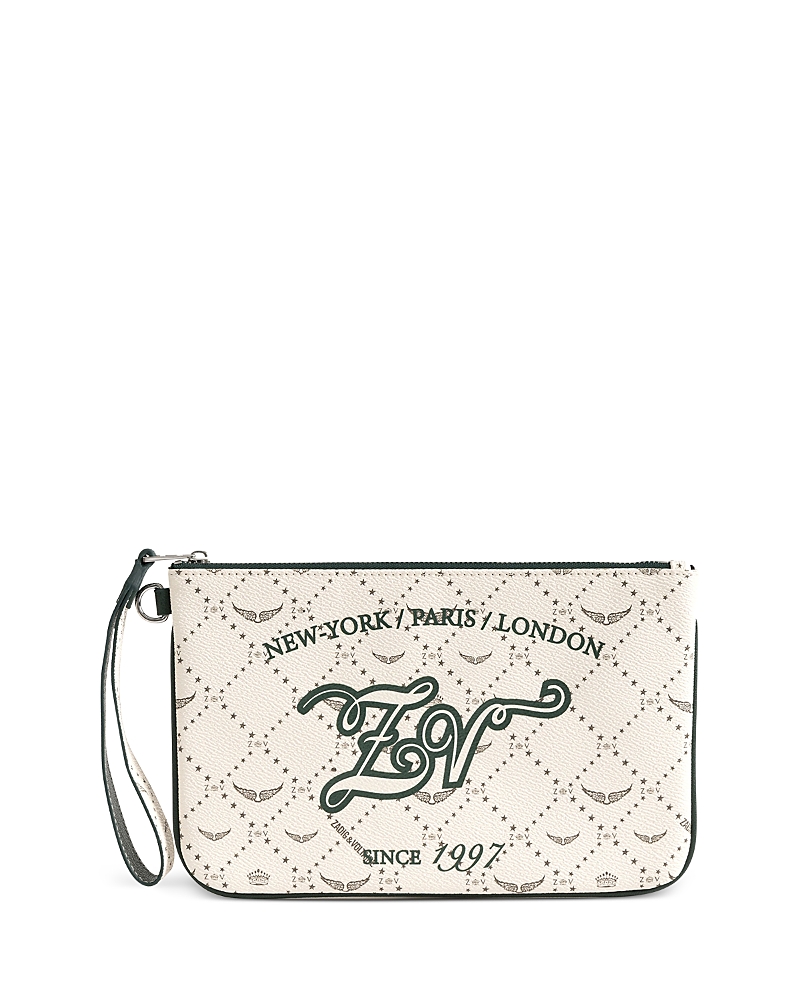Zadig & Voltaire Z Pouch Monogram Canvas Pouchette