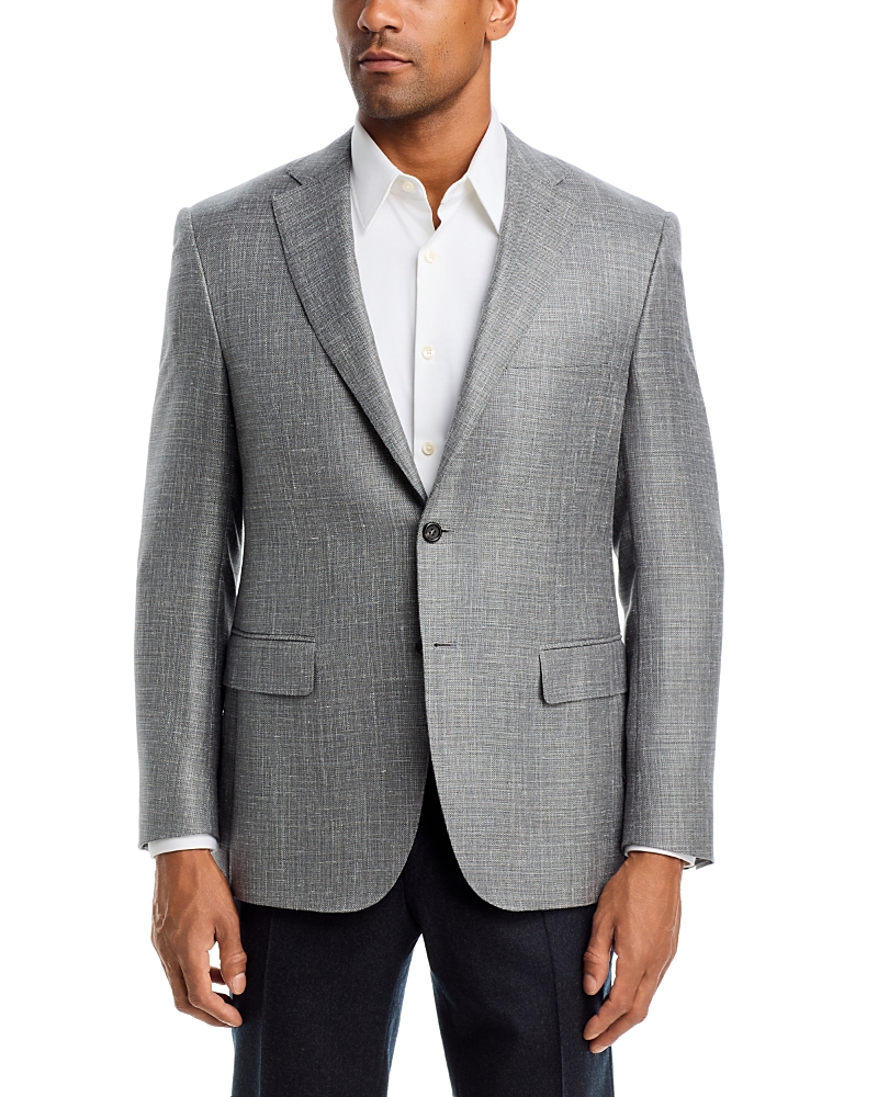 Canali Sienna Melange Solid Regular Fit Sport Coat
