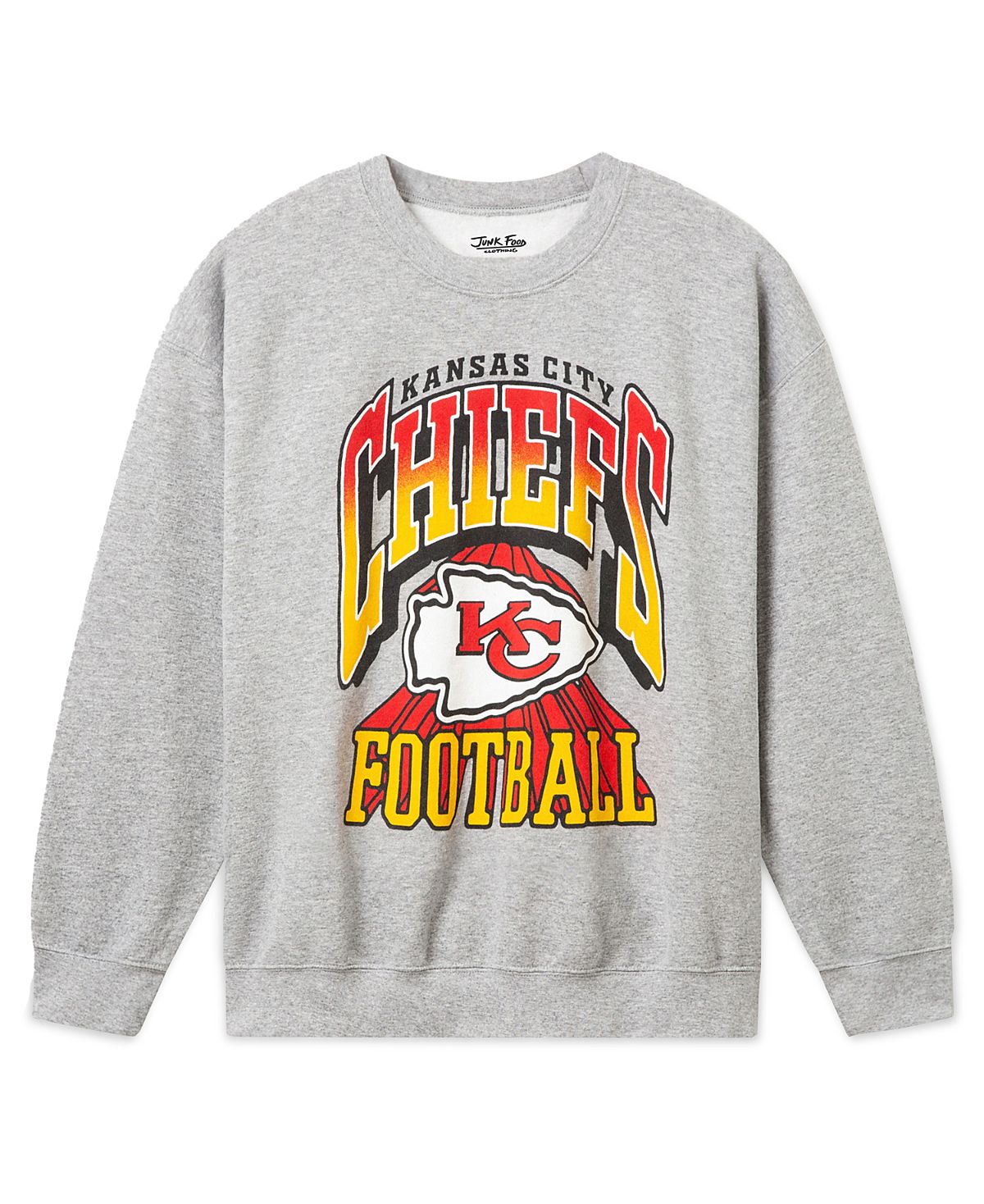 Junk Food Clothing Unisex Kansas City Chiefs All Pro Crew Fleece