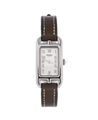 Nantucket Quartz Watch in Stainless Steel and Leather 17mm