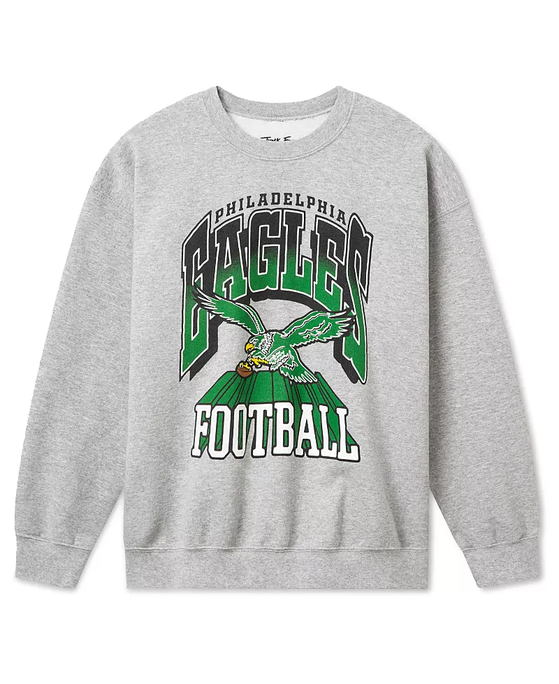 Junk Food Clothing Unisex Philadelphia Eagles All Pro Crew Fleece