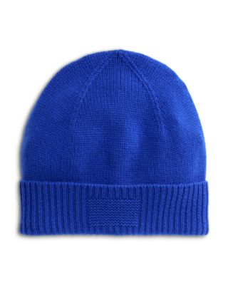 Rib Cuff Cashmere Beanie