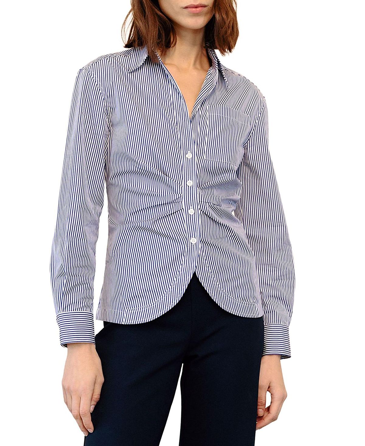Callas Milano Sierra Classic Stripe Poplin Shirt