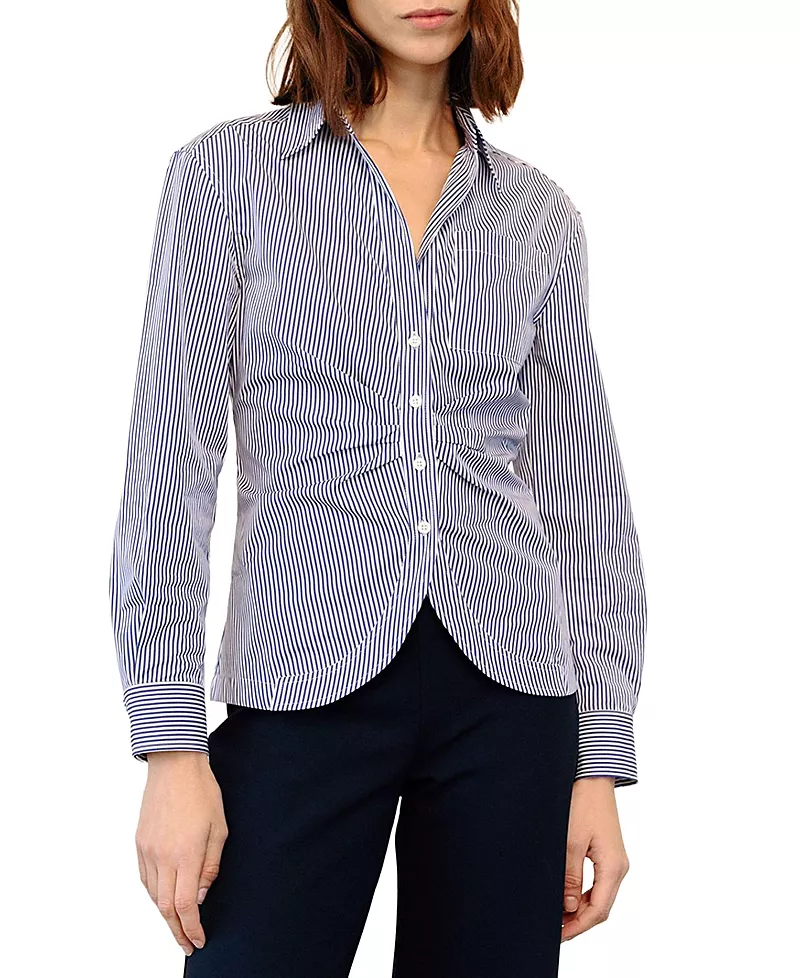 Callas Milano Sierra Classic Stripe Poplin Shirt