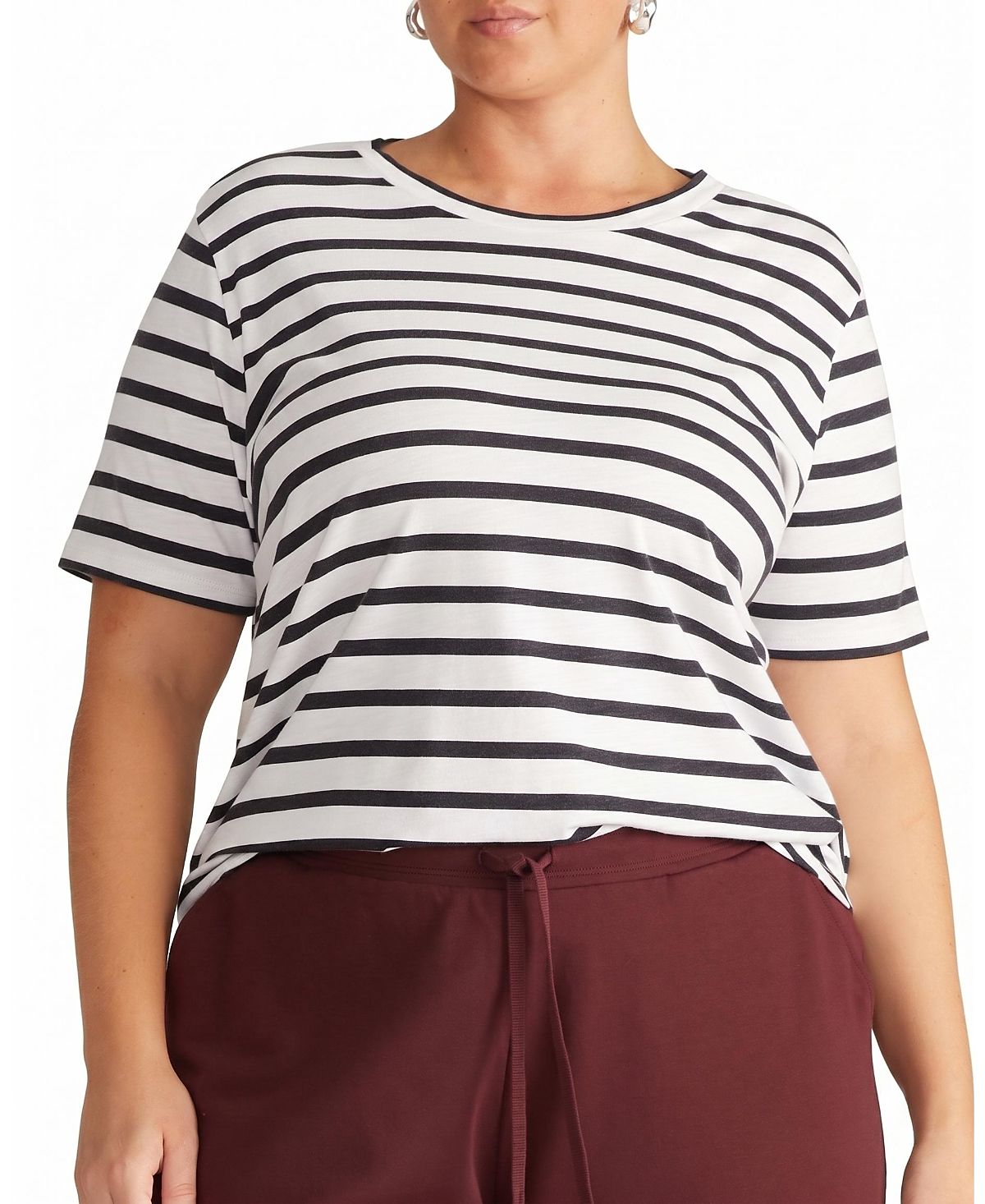 Universal Standard Women's Plus Light-As-Air Tee Rex