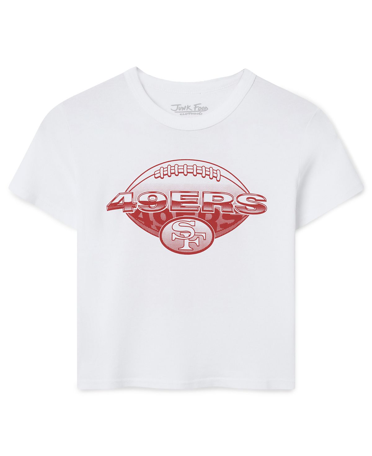 Junk Food Clothing Women's San Francisco 49ers Repeat Baby Tee