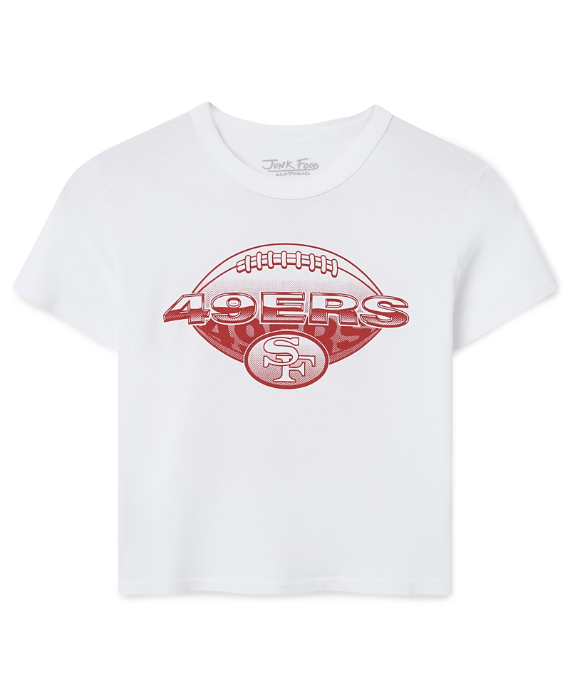 Junk Food Clothing Women's San Francisco 49ers Repeat Baby Tee