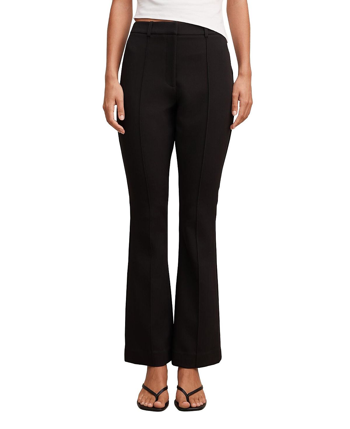 Ever New Women's Melanie Pintuck Flared Leg Pants