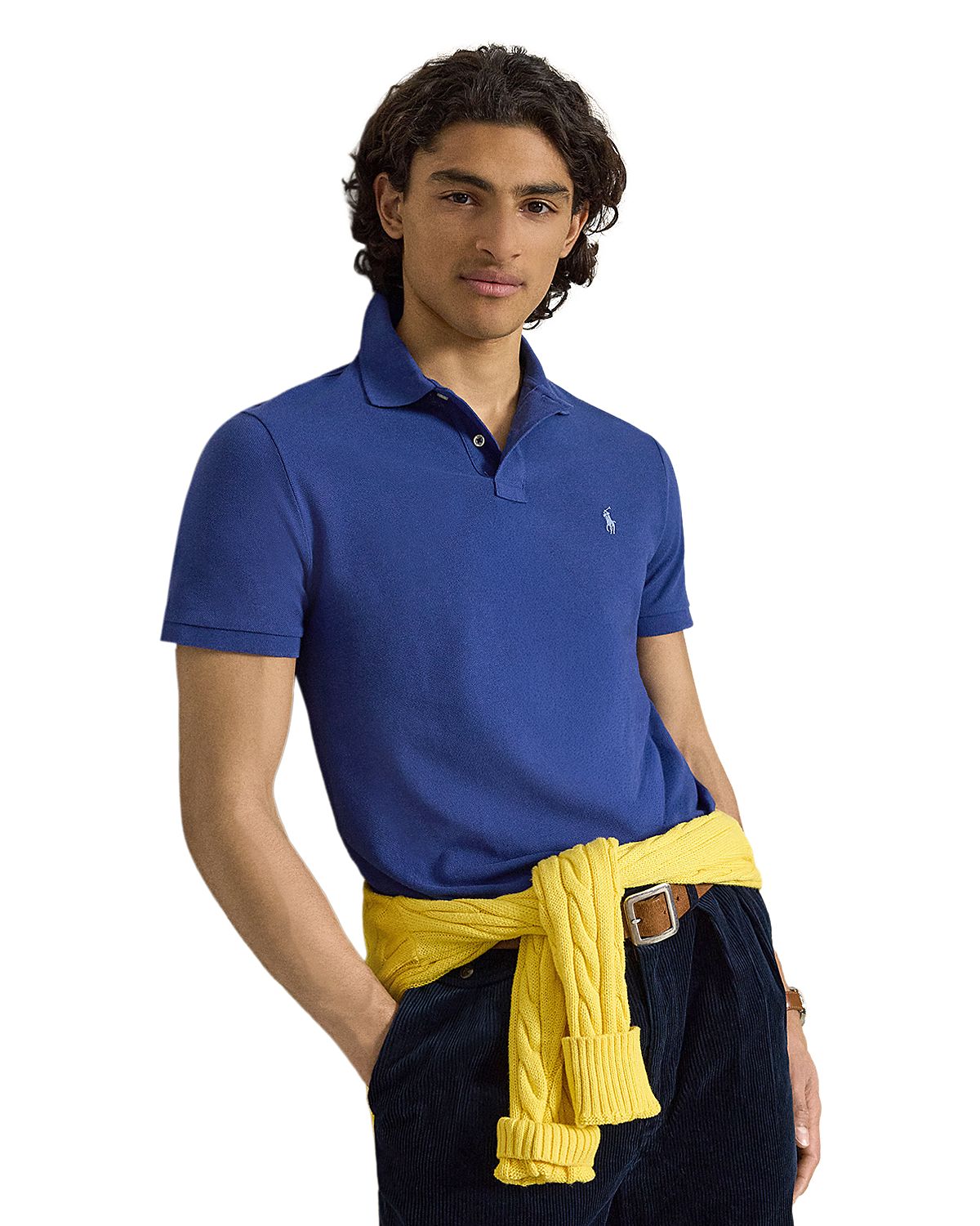 Polo Ralph Lauren Custom Slim Fit Mesh Polo Shirt