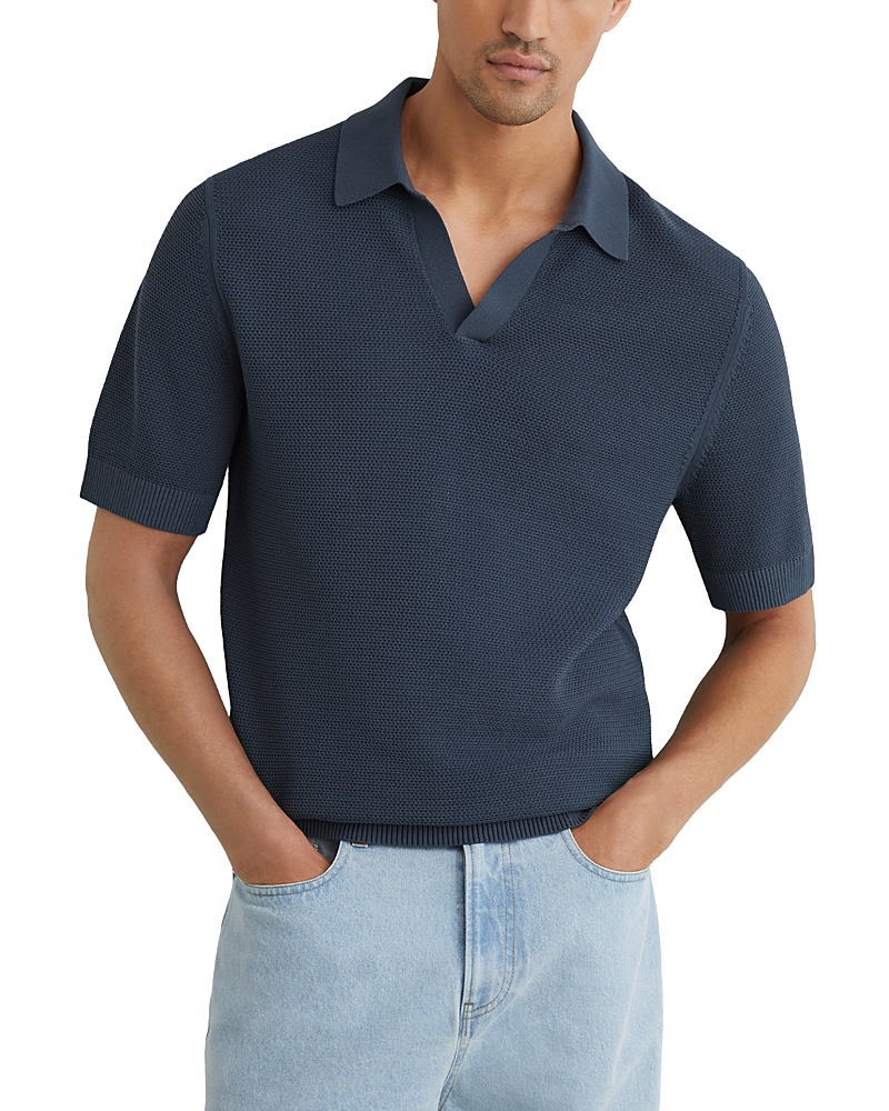 Reiss Leon Basket Stitch Polo Shirt