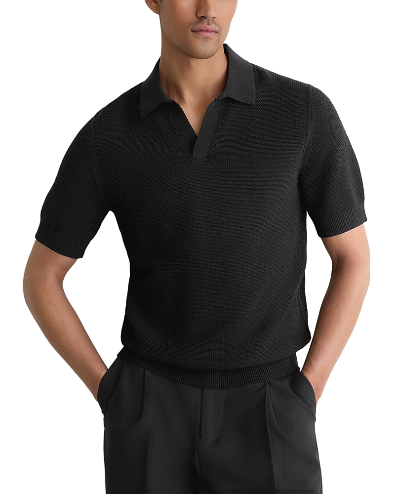 Reiss Leon Basket Stitch Polo Shirt