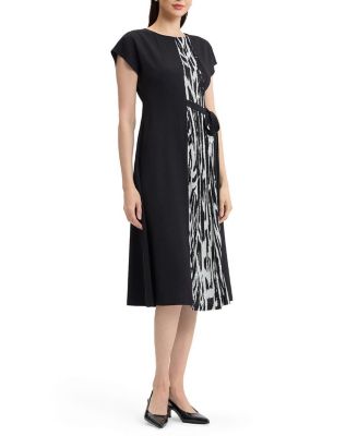 animal print fit and flare dress Jersey Fit & Flare Dress - Animal Print