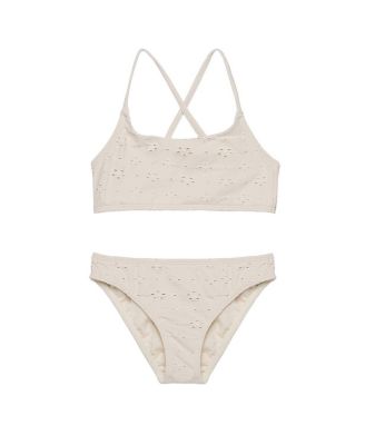 Girls' Little Lace Criss Cross Strap Swim Set - Little Kid, Big Kid