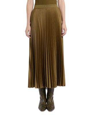 Mllesodo Pleated Satin Skirt