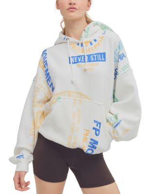 Free People Printed Final Call Hoodie