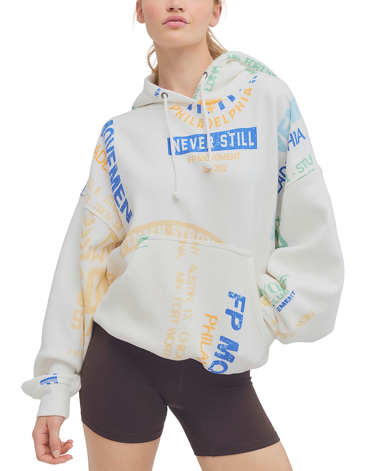 Free People Printed Final Call Hoodie