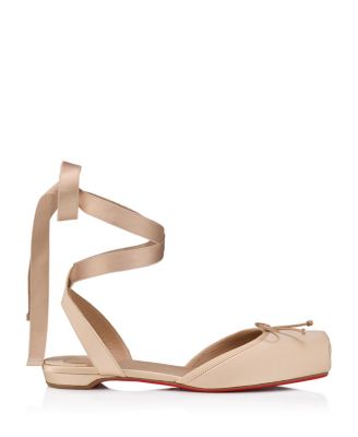 Christian Louboutin Women's Cassia Lace Up Ballerina