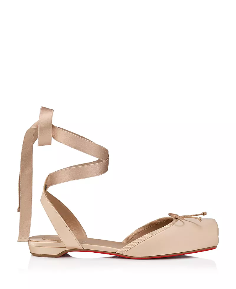 Christian Louboutin Women's Cassia Lace Up Ballerina