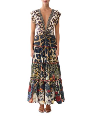 Cap Sleeve Twist Front Dress