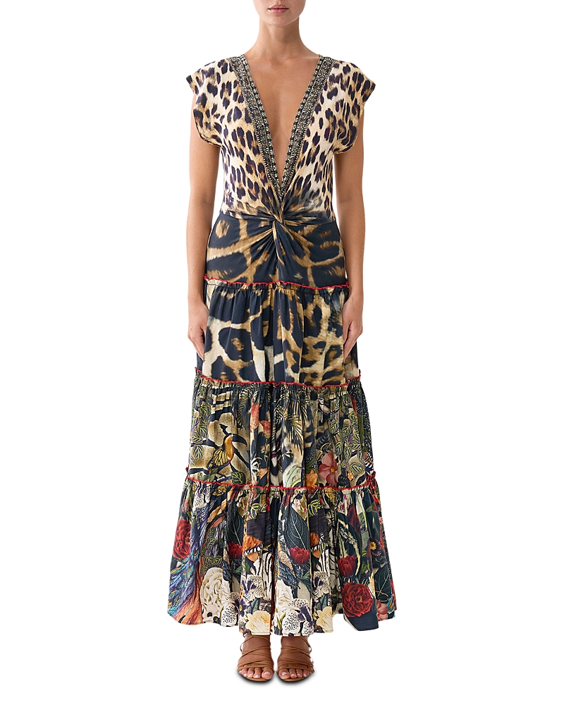 Camilla Cap Sleeve Twist Front Dress