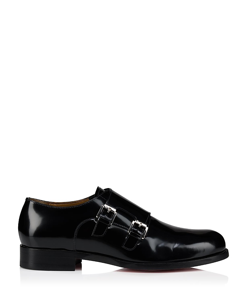 Christian Louboutin Men's Moustachou Monk Straps Shoes