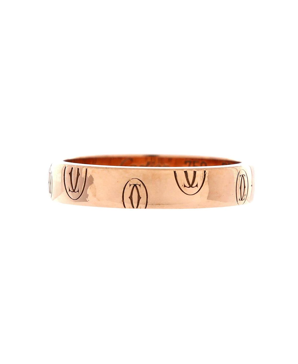 Pre-Owned Cartier Logo de Cartier Wedding Band Ring 18K Rose Gold
