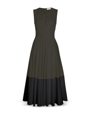proenza schouler white label dress Solira in Seersucker WL2543593 Cutout jersey maxi dress -