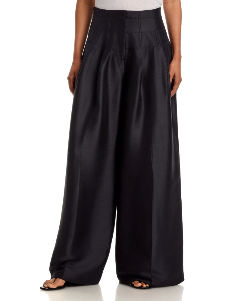Heirlome Condesa Silk Trousers in Black