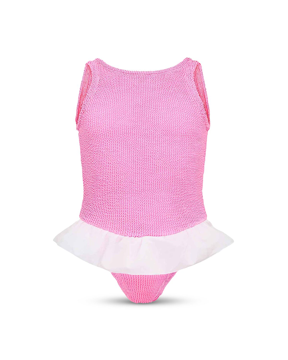 Hunza G Girls' Duo Denise Crinkle Swimsuit - Little Kid